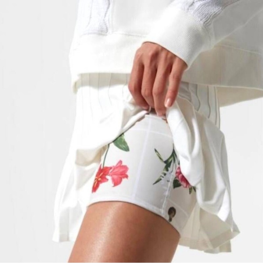Tuckernuck Sport Built In Floral Shorts Pleated Tennis Skirt